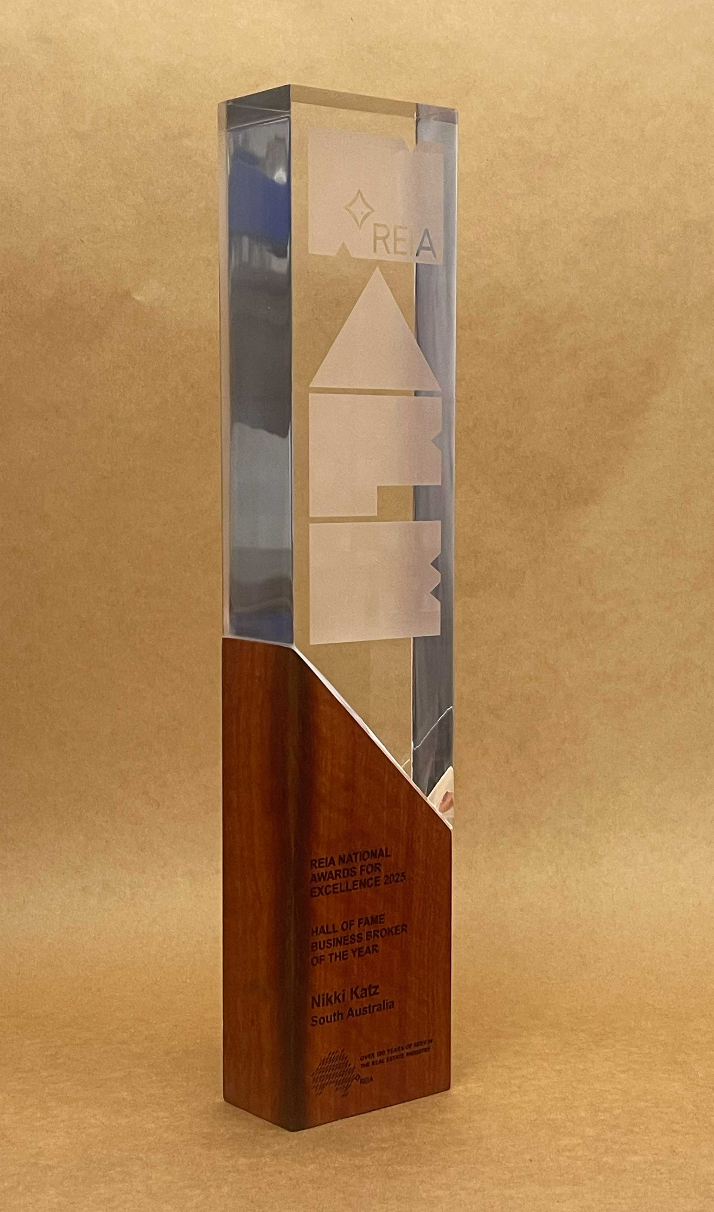 Custom Trophies for the Real Estate Institute of Australia Custom Trophies for the Real Estate Institute of Australia