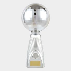"Planet Series" Awards Disco Ball on Tower Silver