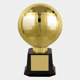 "Planet Series" Awards Disco Ball on Base Gold