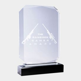 "The King of Crystal" Crystal Award Rectangle 2.4kg