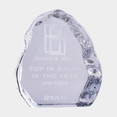 evright.com | Clear Glass Award Jagged Edge Peak