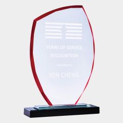 evright.com | Artistic Glass Excel Series Award Red Sail
