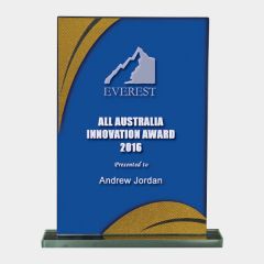 evright.com | Clear Glass Award Smooth Peak