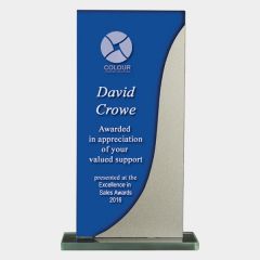 evright.com | Clear Glass Award Smooth Peak