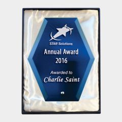 evright.com | Clear Glass Award Smooth Peak