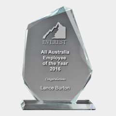 evright.com | Clear Glass Award on Base Sail