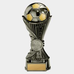 evright.com | Invictus Gun Metal Series Soccer Trophy | 150mm