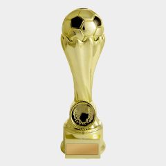 evright.com | Invincible Tower Soccer Trophy Gold | 155mm