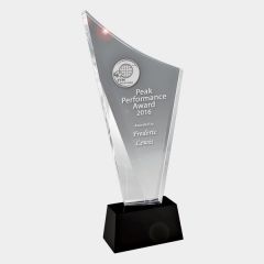 evright.com | Crystal Award Black Crystal on Black Base Sail