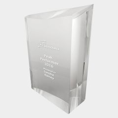 Crystal-Kaleido Clear Super-Sized Crystal Award Wave