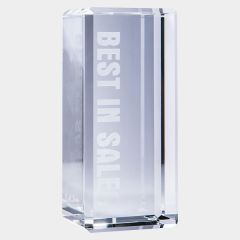 evright.com | Clarity Clear Crystal Award Blue Star