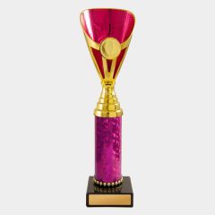 evright.com | Arianna Cup Dance / Calisthenics Trophy - Gold + Pink | 272mm