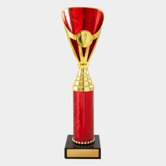 evright.com | Arianna Cup Dance / Calisthenics Trophy - Gold + Red | 272mm