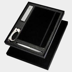 evright.com | Gift Boxed Pen, Journal and Jolt Charger Set (Silver)