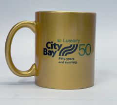 evright.com | Personalised City Bay Limited Edition Gold Coffee Cup