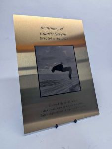 Gold Stainless Steel Plaque | evright.com