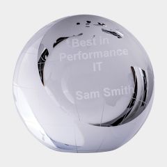 evright.com | Globe Crystal Award Paperweight