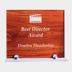 Jarrah Glass Award Rectangle