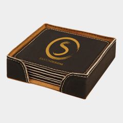 evright.com | Promotional & Branding Black Square Coaster Set