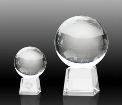 Crystal Award World Globe 60mm