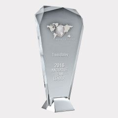 evright.com | Black Opal Clear Glass Award Arrow