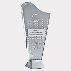 evright.com | Clear Glass Award Jagged Edge Peak