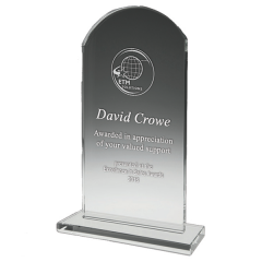 Clear Crystal Award Arch