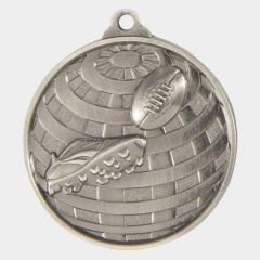 evright.com | AFL Footy Medal World Silver | 50mm