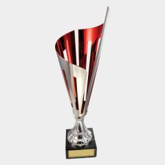 evright.com | The Stripe Cup - Silver and Red