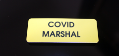 CoVid Marshall Name Badge 75x25
