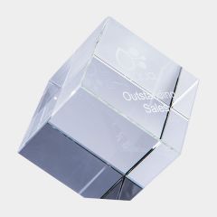 evright.com | Clarity Clear Crystal Award Cube