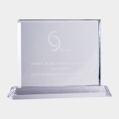 Clarity Clear Crystal Award Rectangle