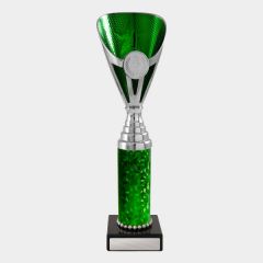 evright.com | Arianna Cup Dance / Calisthenics Trophy - Silver + Green | 272mm