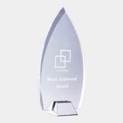 evright.com | Black Opal Clear Glass Award Arrow