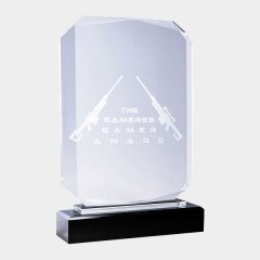 evright.com | Crystal-Kaleido Clear Super-Sized Ribbon Crystal Award