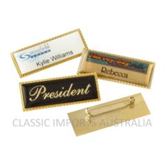 evright.com | Gold Name Badge 52mm x 20mm