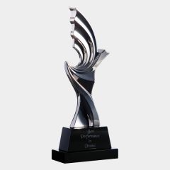 evright.com | Zinc Alloy Statuette on a Black Crystal Base