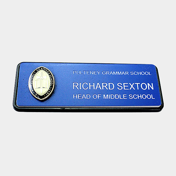 Pulteney Grammar School Custom Name Badge