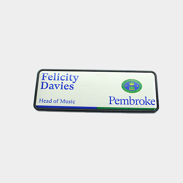 Pembroke College Custom Name Badge