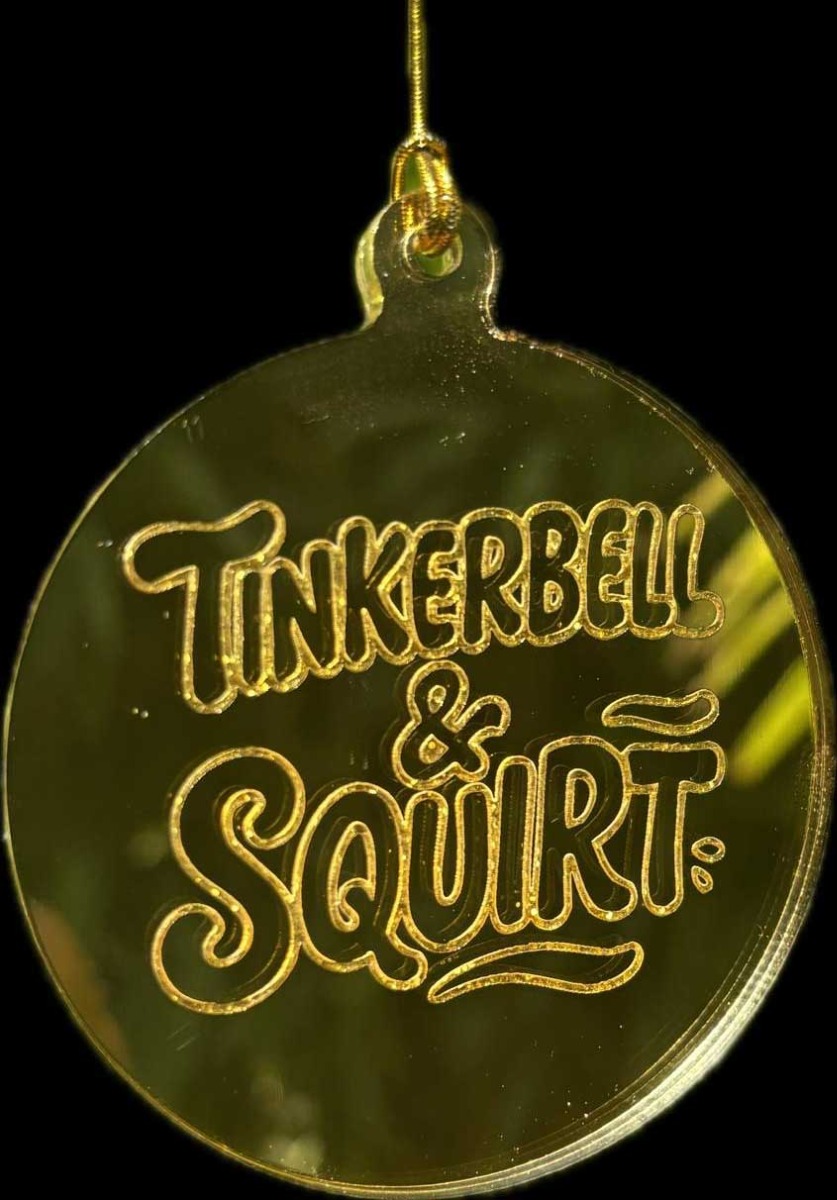 Laser engraved Christmas bauble Laser engraved Christmas bauble