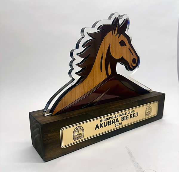 Custom Trophy Birdsville Custom Award Birdsville Wood