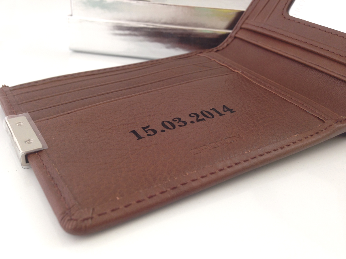 Engraved Leather Wallets