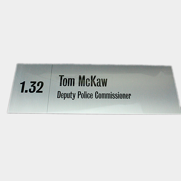 Door Plate + Signage Door Plate + Signage