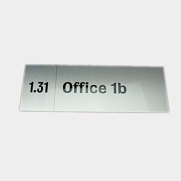 Door Plate + Signage Door Plate + Signage